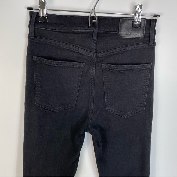 DENIM Forum The Lola High Rise Skinny Crop Jeans Black - Picture 9 of 15